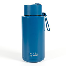 Frank Green 34 Oz Ceramic Reusable Bottle NASA Meatball Deep Ocean Back Frank Green 34 Oz Ceramic Reusable Bottle NASA Meatball Deep Ocean Back