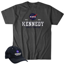 Kennedy Space Center Hat & Tee Combo Grey & Navy