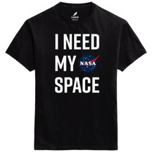 I Need My Space Tee Heather Black