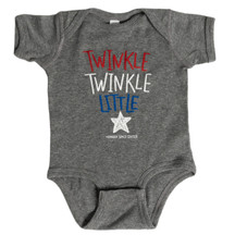 Twinkle Twinkle Little Star Onesie Graphite (1)