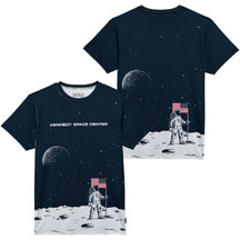 Kennedy Space Center Astronaut On Moon Tee