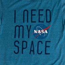 I Need My Space Tee Marine Blue (2)