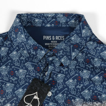 Pins & Aces NASA Space Walk Polo Blue (7)