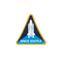 Space Shuttle Embroidered Patch Magnet