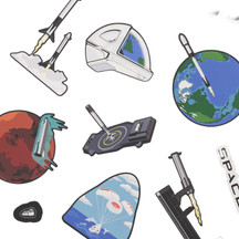 SpaceX Sticker Pack (3)