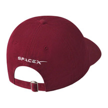 SpaceX Falcon Heavy Logo Adjustable Hat Maroon (2)