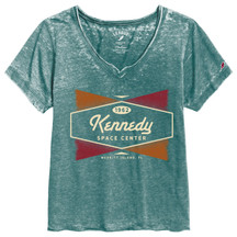 Women's Kennedy Space Center Bel Air V-Neck Tee Dark Green