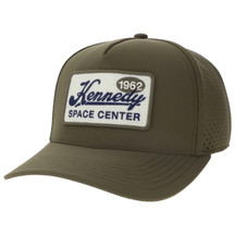 Kennedy Space Center Boxed Text Hat Olive Green