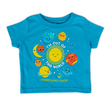 Toddler Out Of This Solar System Tee Pacific Blue