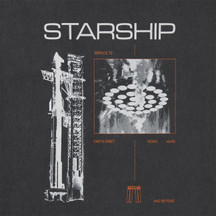 SpaceX Starship Launch & Land Vintage Tee (2)