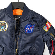 Toddler Flight Jacket Close Up