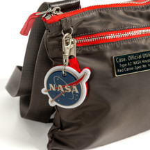 NASA Crossbody Bag Grey Keychain