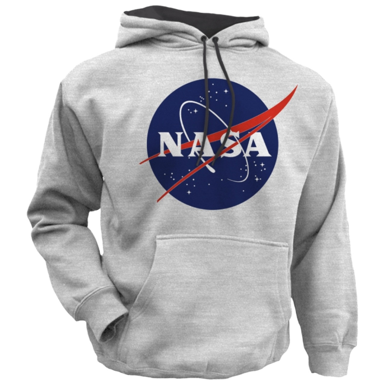 Basic NASA Meatball Hoodie Ash Grey