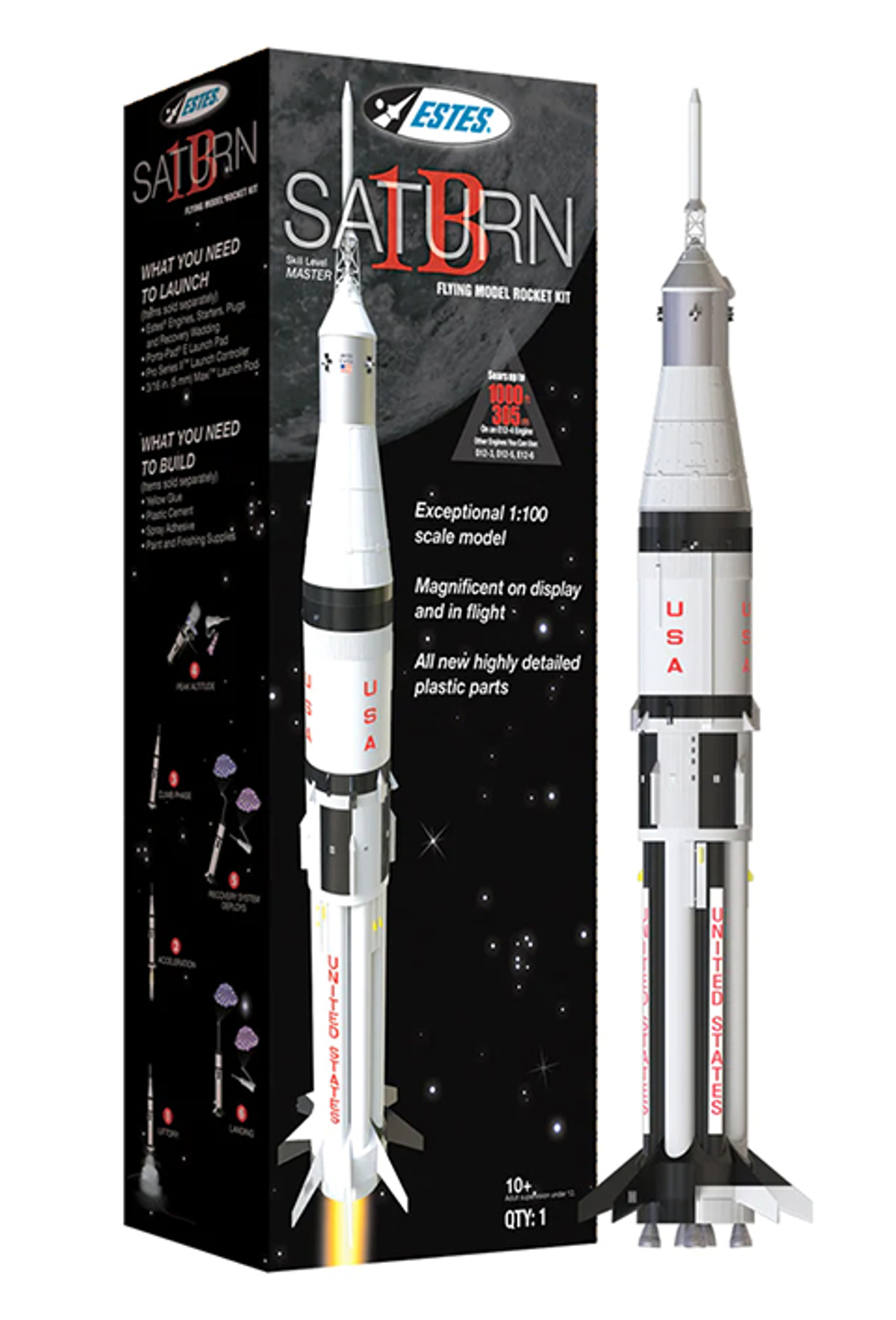 NASA Saturn V 1/72スケールモデルキット 未組立 サイバーホビー 50388p1-L_800x.jpg?v=1587461095
