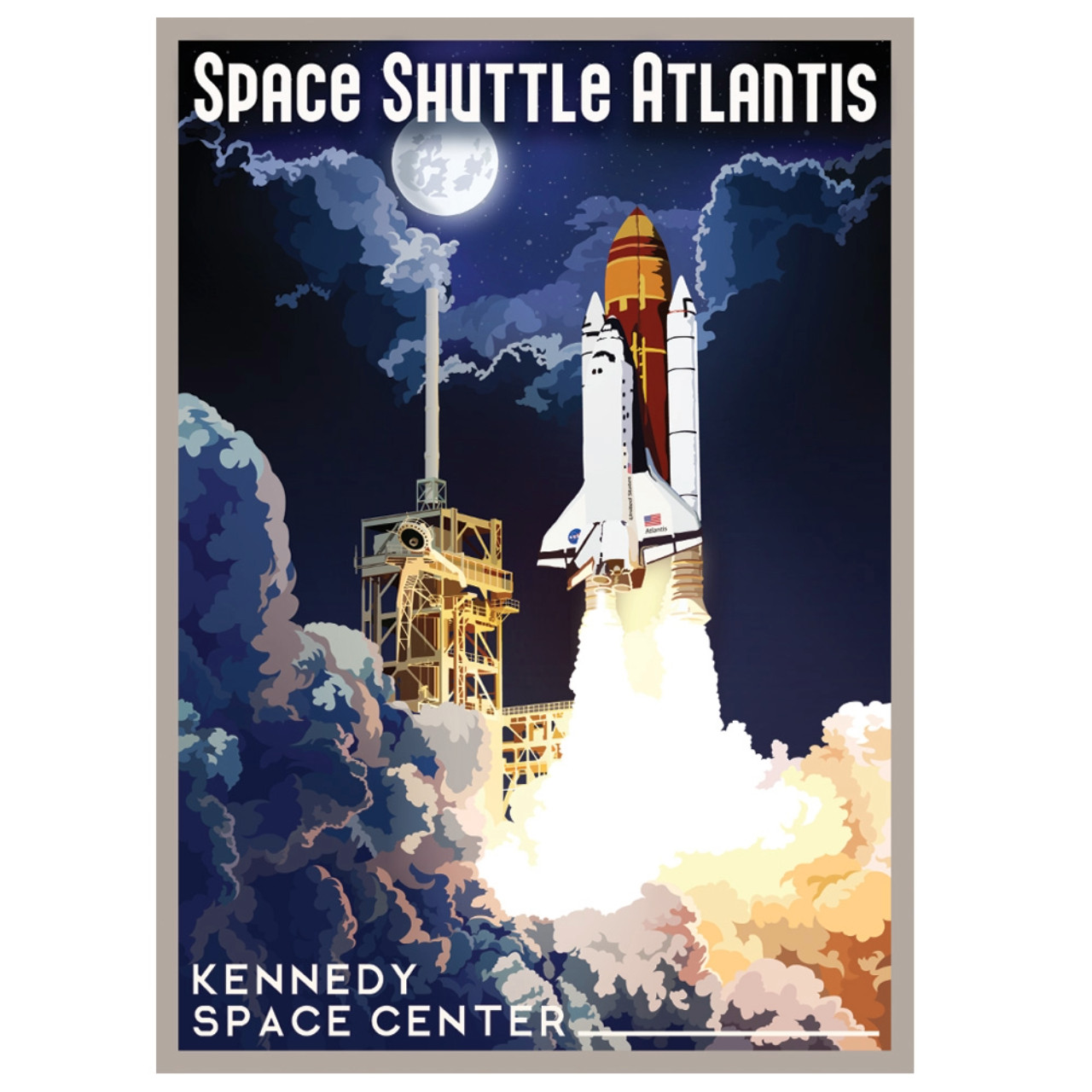Man Walks On The Moon Giclée Poster