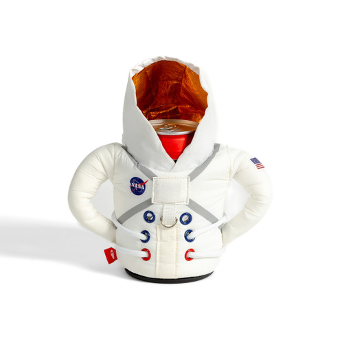 Puffin Space Suit Beverage Holder Front Puffin Space Suit Beverage Holder Front