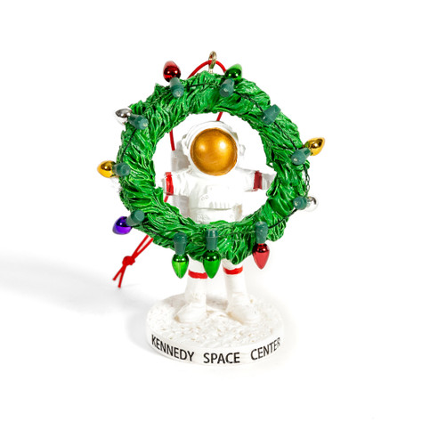 Astronaut and Wreath Ornament