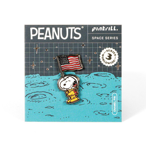 Astronaut Snoopy With Flag Pin