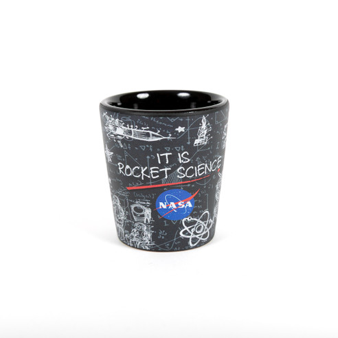 It Is Rocket Science Shot Glass Front