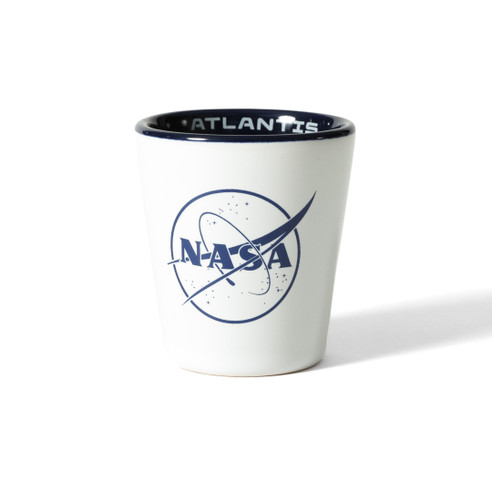 Shuttle Atlantis Shot Glass Front