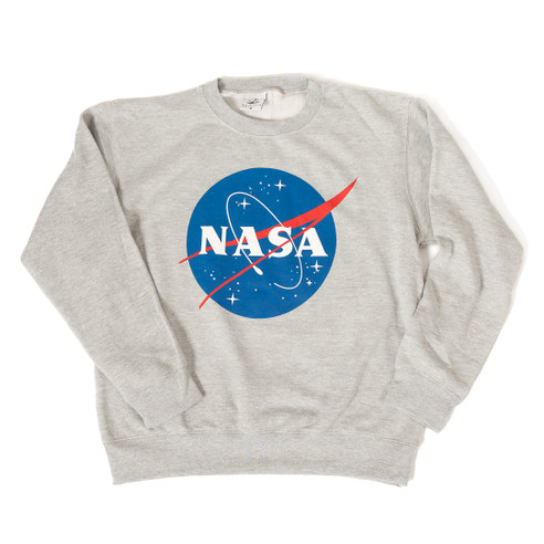 Basic NASA Meatball Crew Sweatshirt Gray