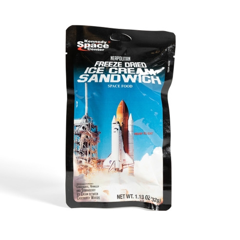 Space Food Neapolitan Freeze Dried Ice Cream Sandwich Front