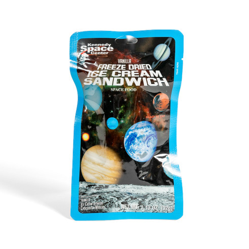Space Food Vanilla Freeze Dried Ice Cream Sandwich Front