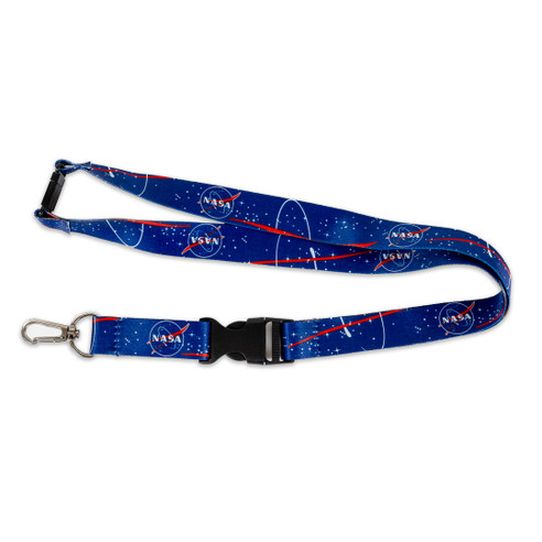 NASA Meatball Lanyard Blue