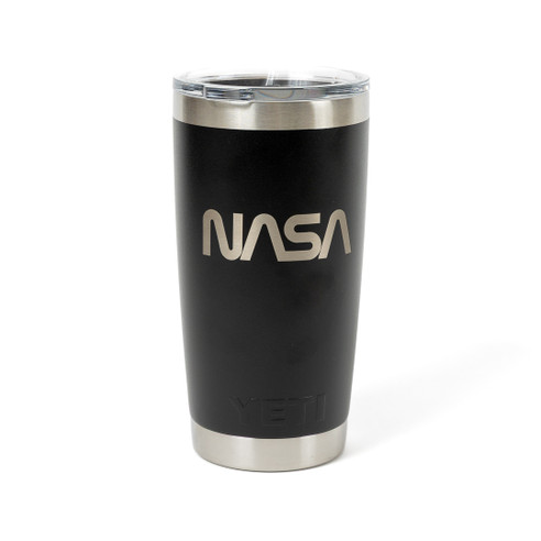 YETI Rambler® 20 oz Tumbler NASA Worm Black Front
