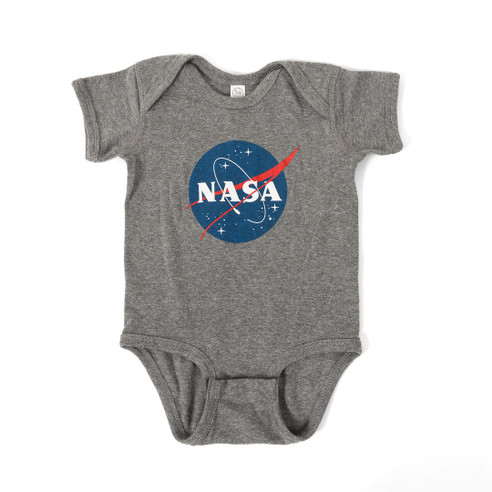 Basic NASA Meatball Onesie Graphite