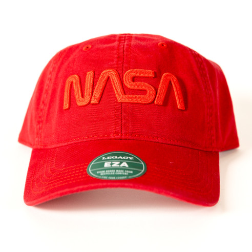 NASA Worm Stitch Hat Scarlet Front