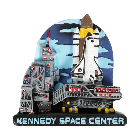 Space Shuttle Embroidered Patch Magnet