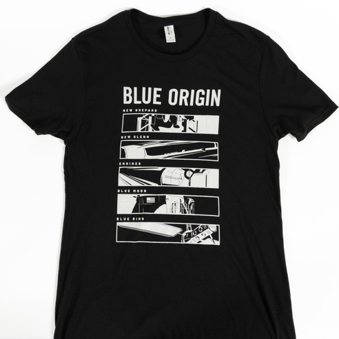 Blue Origin Vehicle Tee Black Blue Origin Vehicle Tee Black