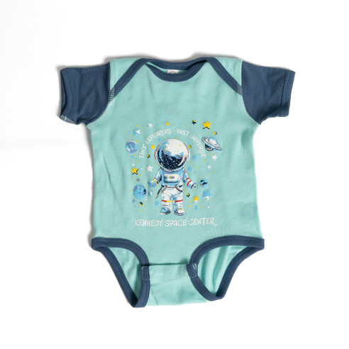 Tiny Explorer Onesie Blue Chill