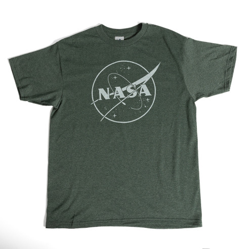 Value NASA Meatball Tee Tonal Forrest Heather Front Value NASA Meatball Tee Tonal Forrest Heather Front