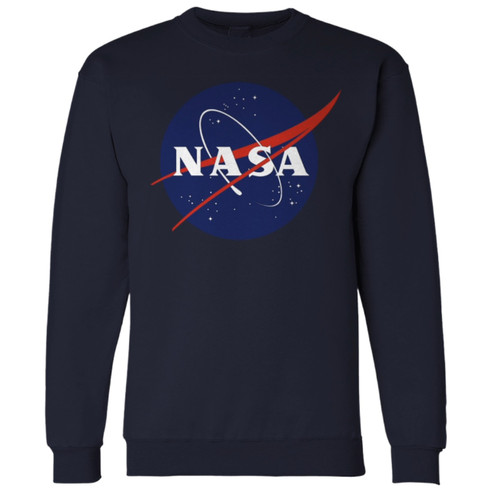 Basic NASA Meatball Crew Sweatshirt Navy