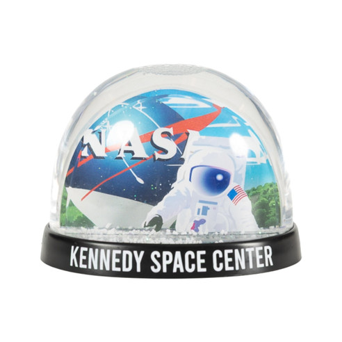 Kennedy Space Center Entrance Astronaut Snow Globe Front