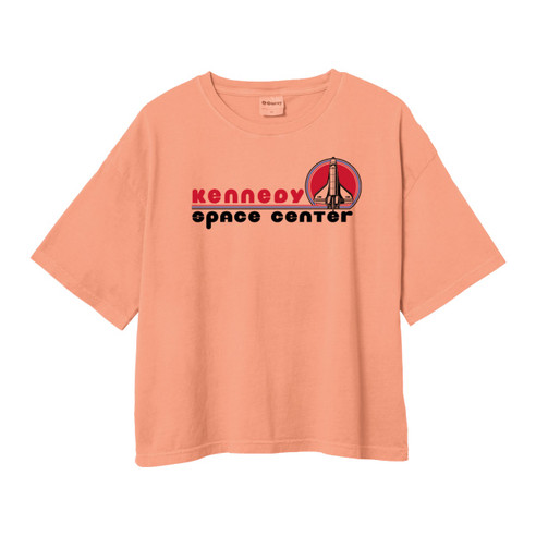 Women's Kennedy Space Center Shuttle Sunset Midi Crop Tee Women's Kennedy Space Center Shuttle Sunset Midi Crop Tee