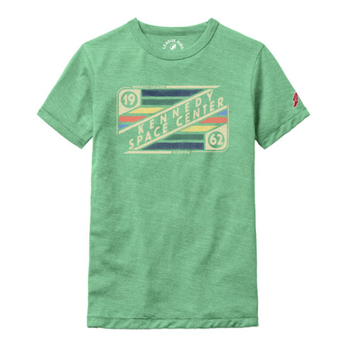 Youth Kennedy Space Center Crayon Tee Heather Mint