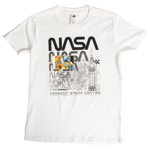 Youth NASA SLS Mural Tee White (1)