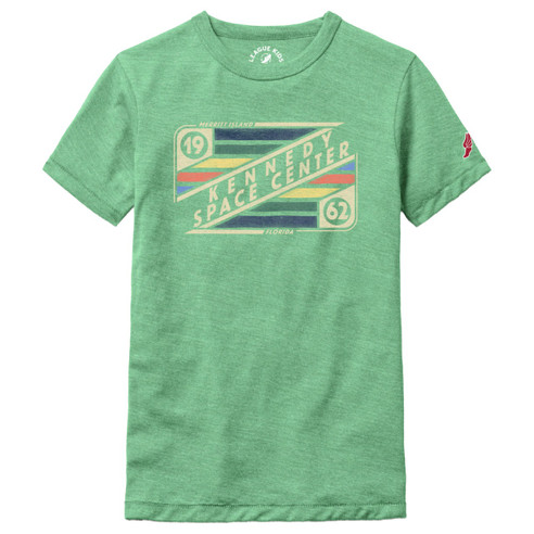 Youth Kennedy Space Center Crayon Tee Heather Mint