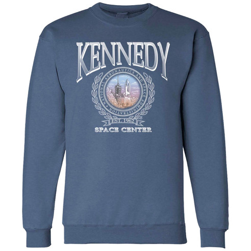 Kennedy Caesar Shuttle Crew Sweatshirt Indigo