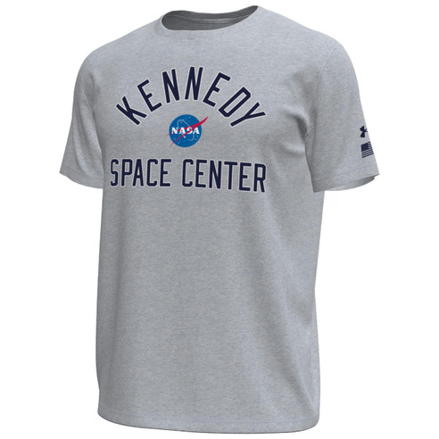 Under Armour KSC NASA Meatball Tech™ Stretch Hoodie Tee Mod Grey