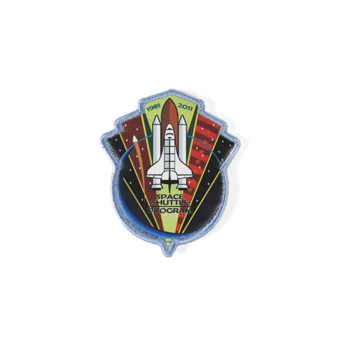 Space Shuttle Embroidered Patch Magnet