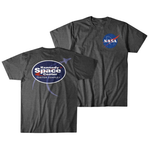 Kennedy Space Center Sign Tee Charcoal