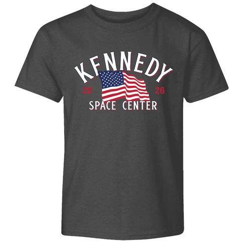 Youth Kennedy Space Center American Flag Tee Iron