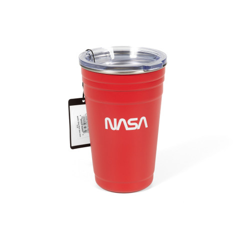 NASA Worm Tailgate 22 oz Stainless Steel Cup Red (1)