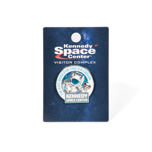 Here For The Ice Cream Astronaut Pin