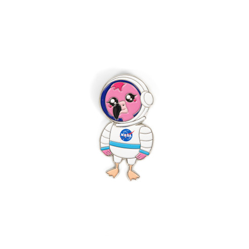 Flamingo Astronaut Swivel Magnet