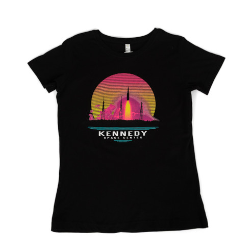 Women's Kennedy Space Center Alpenglow Launch Tee Black (1)